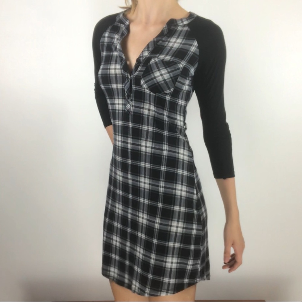 Ultra Flirt Plaid Dress
